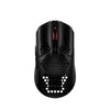 Pulsefire Haste wireless gaming mouse front facing view displaying RGB logo and hex shell design