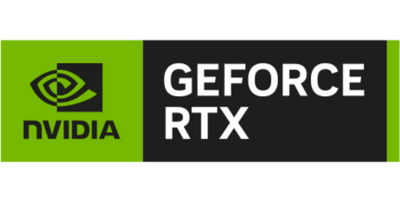 NVIDIA GeForce RTX logo on a green and black background