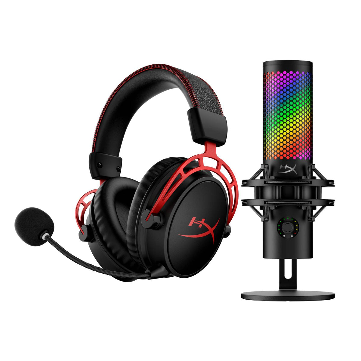 HyperX Bundle - Cloud Alpha Wireless Headset + QuadCast 2 S Microphone