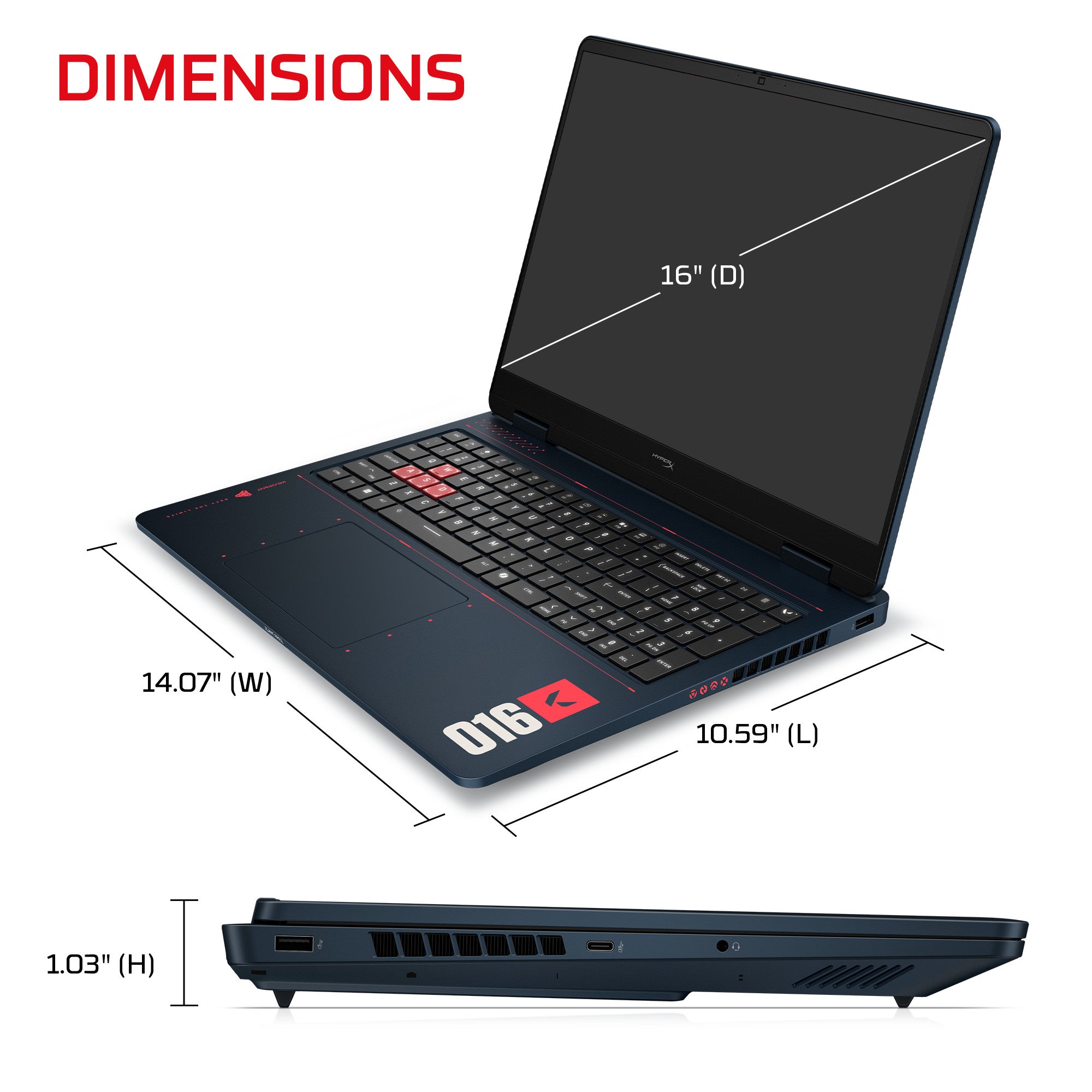 HyperX OMEN 16 inch Gaming Laptop PC 16-ap1303na - 10