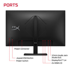 HyperX OMEN 23.8 inch FHD 180Hz Gaming Monitor - OMEN 24 G2 - 09