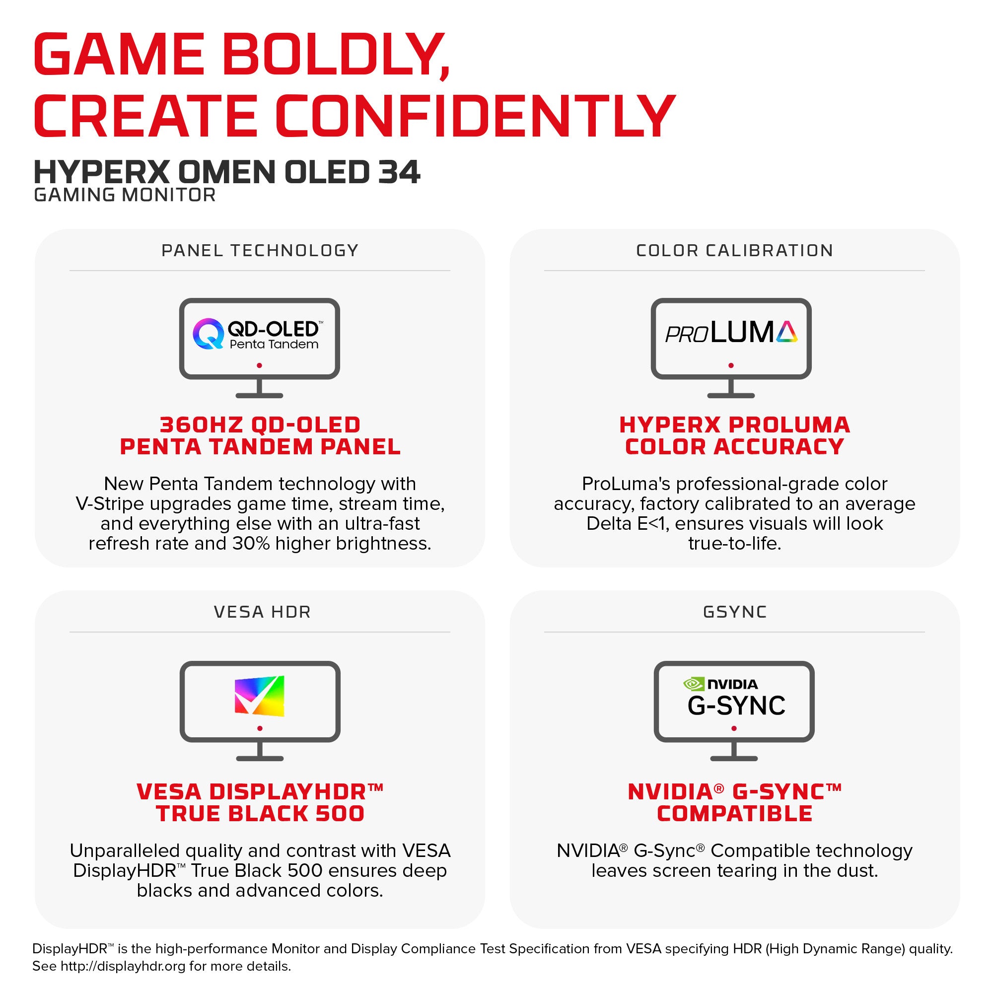 HyperX OMEN OLED 34 inch WQHD 360Hz Gaming Monitor - OMEN OLED 34 - 07