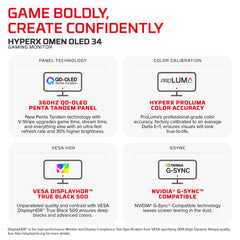 HyperX OMEN OLED 34 inch WQHD 360Hz Gaming Monitor - OMEN OLED 34 - 07