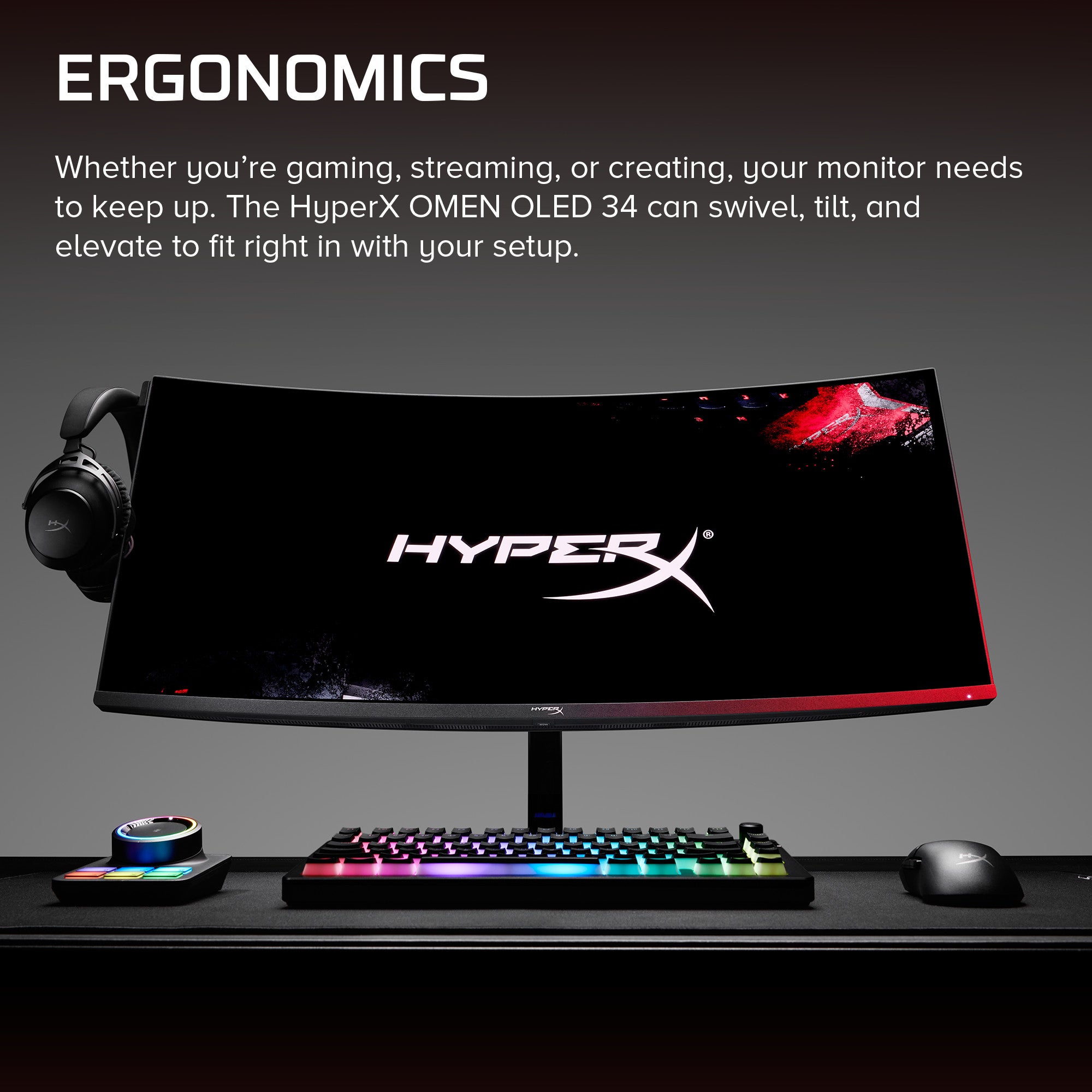HyperX OMEN OLED 34 inch WQHD 360Hz Gaming Monitor - OMEN OLED 34 - 04