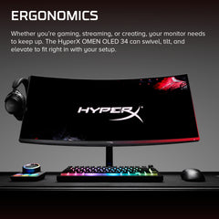 HyperX OMEN OLED 34 inch WQHD 360Hz Gaming Monitor - OMEN OLED 34 - 04