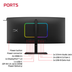 HyperX OMEN OLED 34 inch WQHD 360Hz Gaming Monitor - OMEN OLED 34 - 08