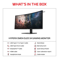 HyperX OMEN OLED 34 inch WQHD 360Hz Gaming Monitor - OMEN OLED 34 - 10