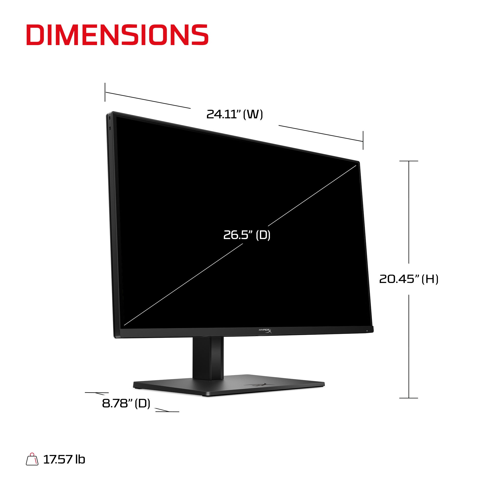 HyperX OMEN OLED 27 inch QHD 500Hz Gaming Monitor - OMEN OLED 27qs - 09