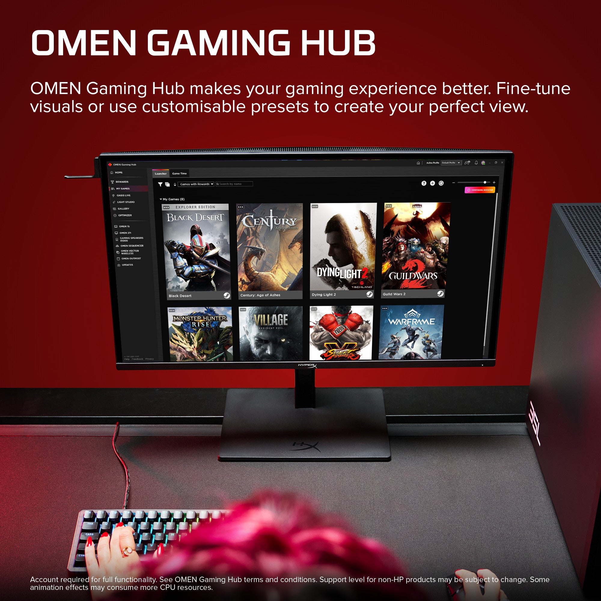 HyperX OMEN OLED 27 inch QHD 500Hz Gaming Monitor - OMEN OLED 27qs - 03