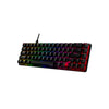 HyperX Alloy Origins 65 Gaming Keyboard Side Left View Showing RGB Lighting Effects