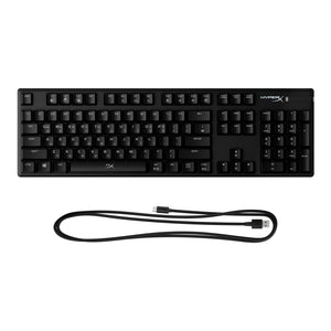 HyperX Alloy Origins mechanical gaming keyboard - front view featuring detachable cable