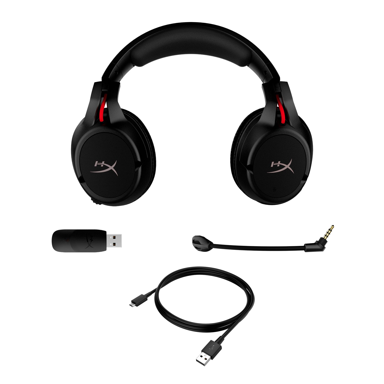HyperX Cloud Flight – Wireless Gaming Headset (Black–Red) - 05