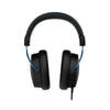 Front side view of HyperX Cloud Alpha S Blue gaming headset
