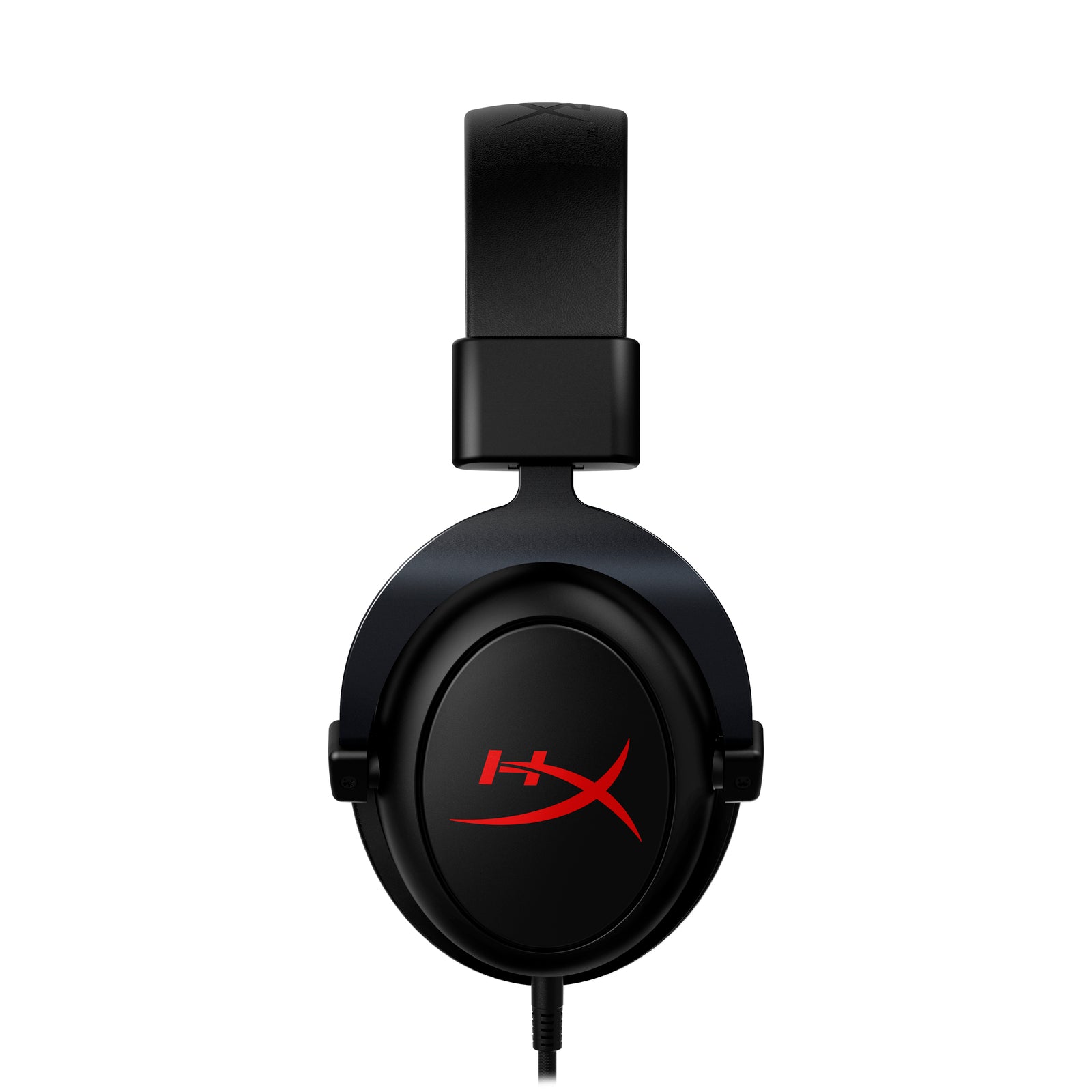 Left facing view of HyperX Cloud Core + 7.1 gaming headset