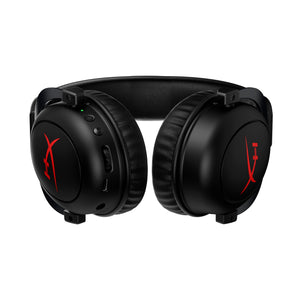 HyperX Cloud II Core Wireless Black Gaming Headset - front view featuring controls  and earcups