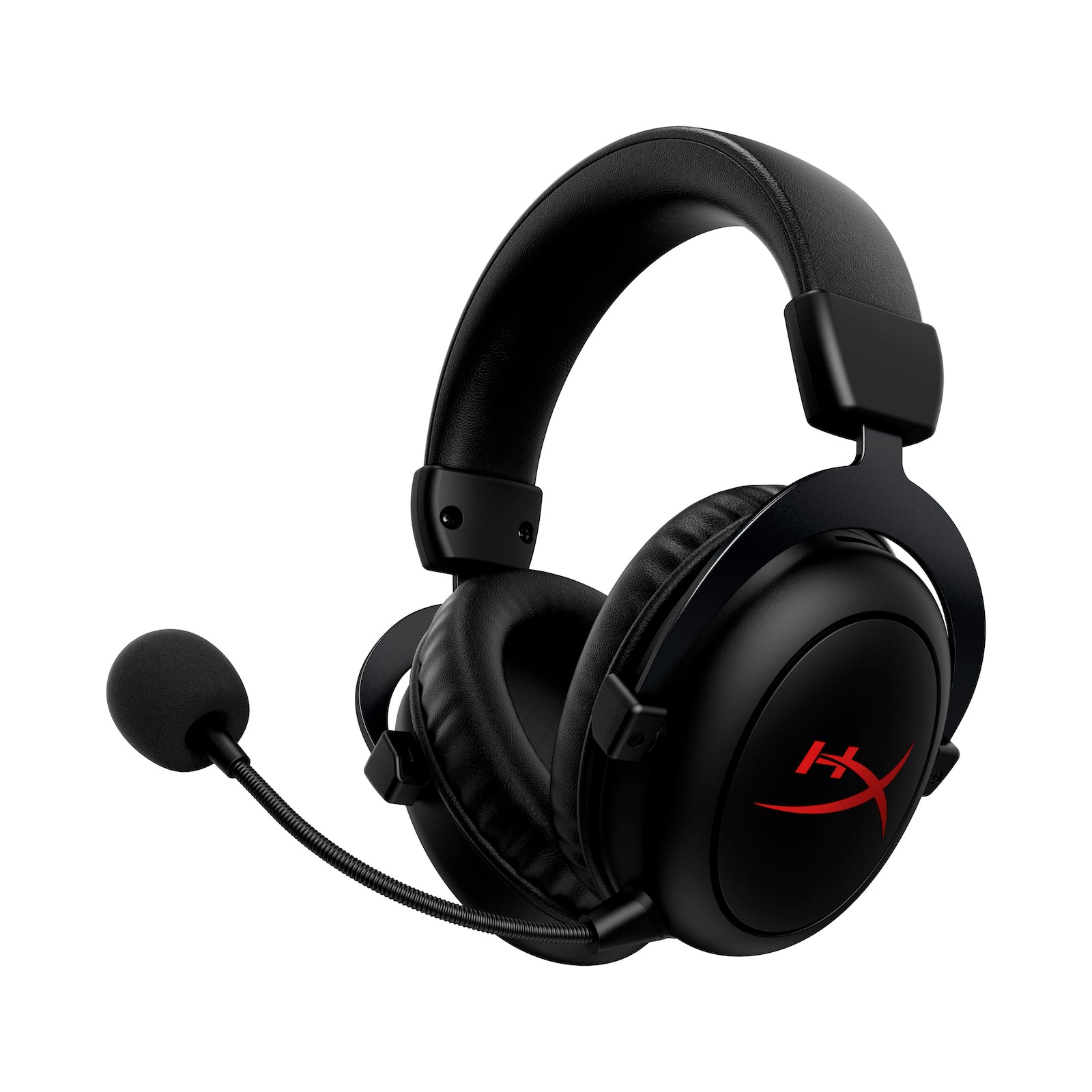 HyperX Cloud II Core Wireless Black Gaming Headset - main view pointing to the left side