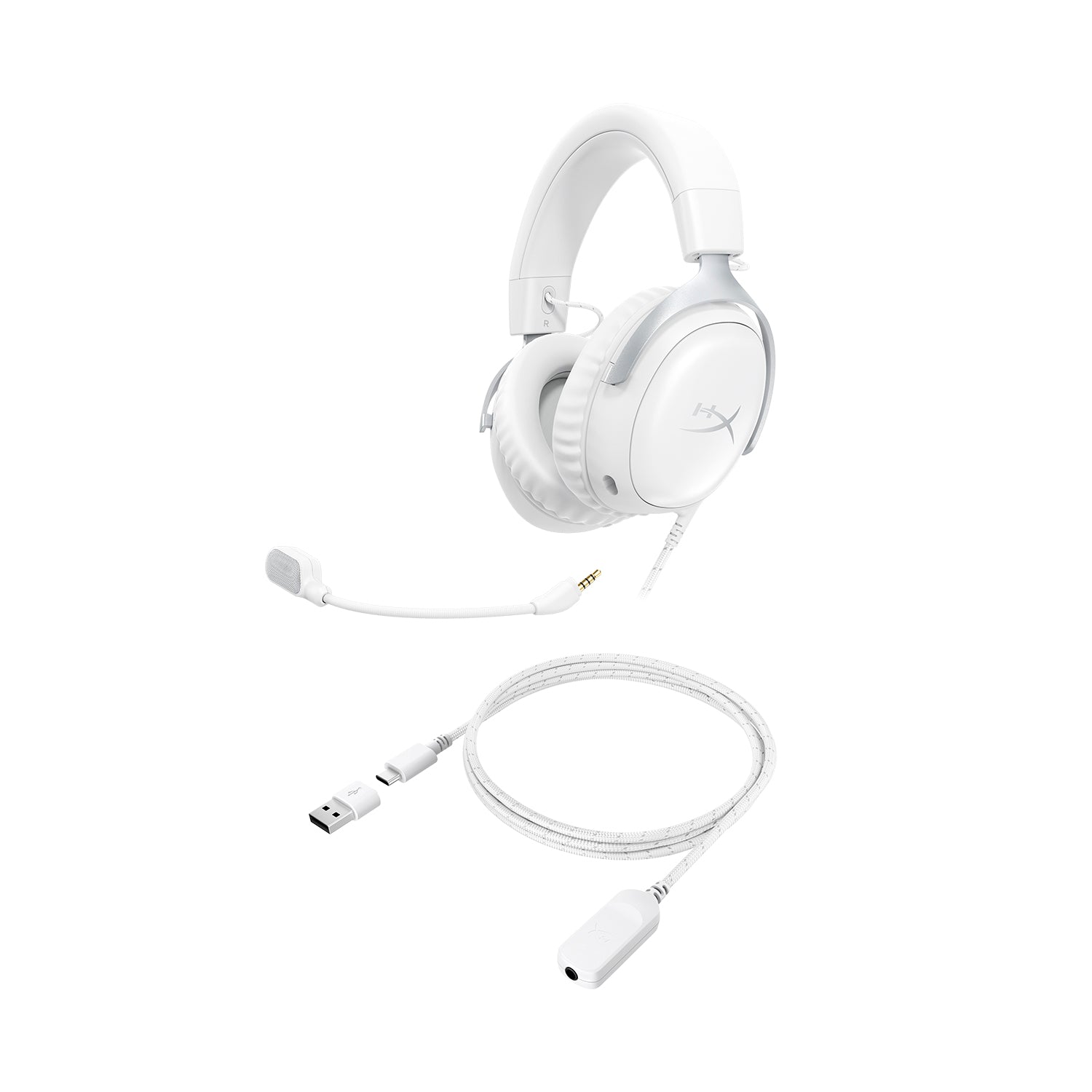 HyperX Cloud III - Gaming Headset (White) - 07