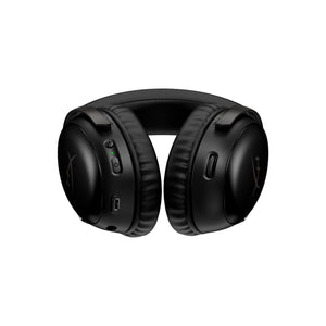 HyperX Cloud III Wireless Black Gaming Headset - front view featuring controls and earcups