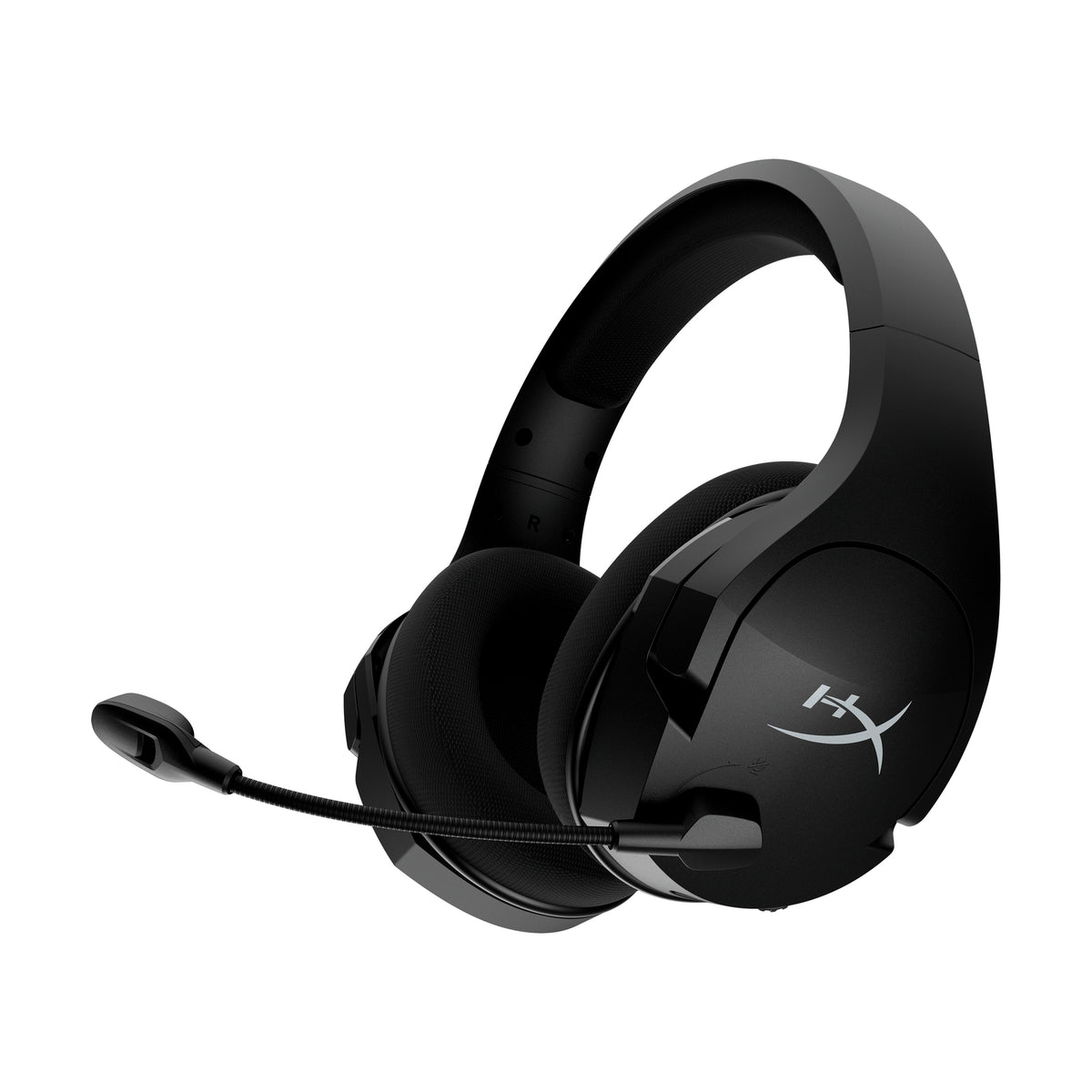 HyperX Cloud Stinger Core Wireless Gaming Headset + 7.1 displaying the front left hand side featuring the swivel to mute mic