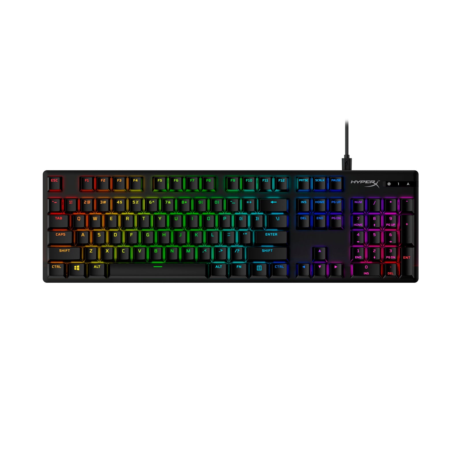 HyperX Full key Set Keycaps - PBT (Black) - 02