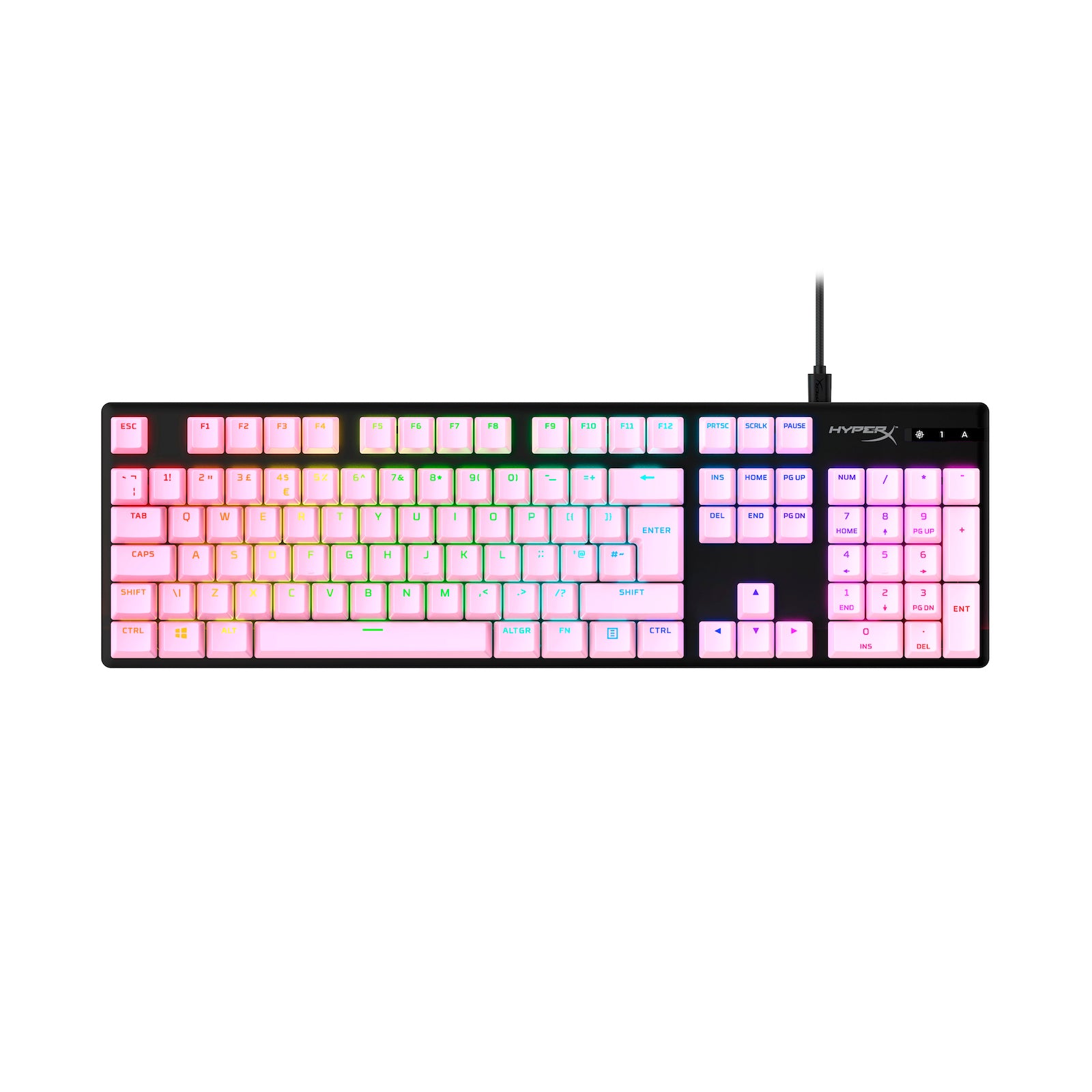 HyperX Full key Set Keycaps - PBT (Black) - 02