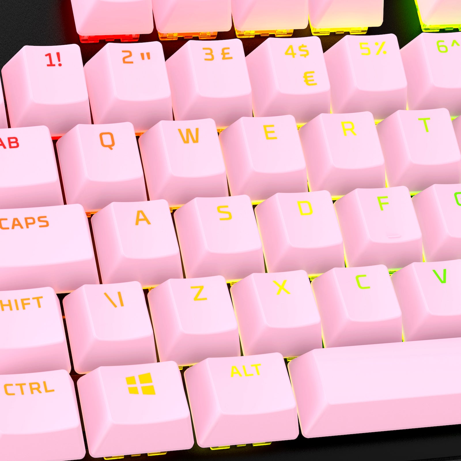 HyperX Full key Set Keycaps - PBT (Black) - 05