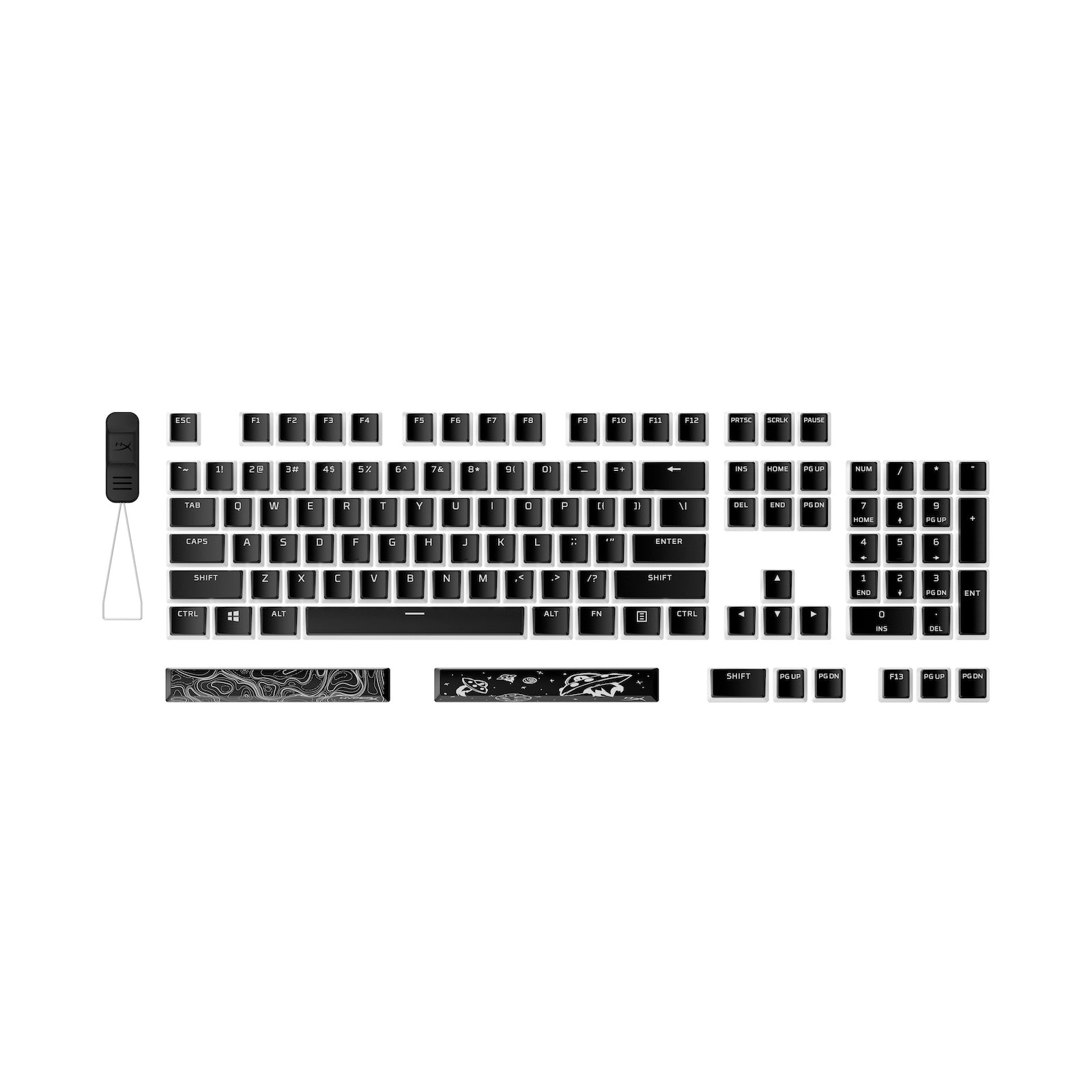 HyperX Pudding Keycaps 2 – Full Key Set – PBT
