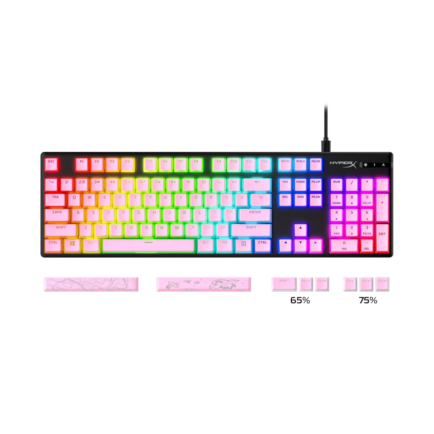 HyperX Pudding Keycaps 2 – Full Key Set – PBT