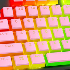 HyperX Pudding Keycaps 2 - Full Key Set - PBT - Pink (US Layout) - 01