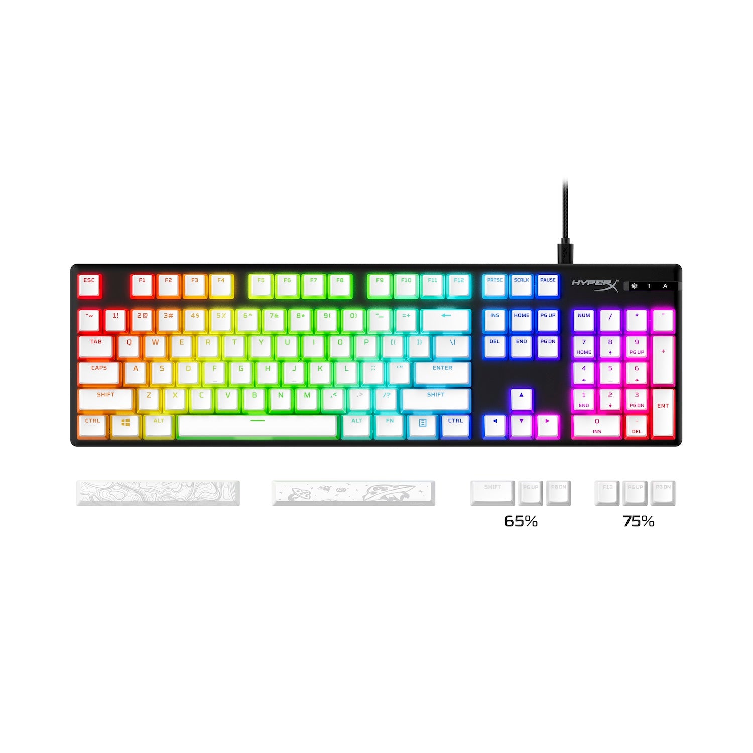 Hyperx Backpak Pudding Keycaps 2 - Full Key Set. | HyperX UK