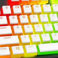 HyperX Pudding Keycaps 2 - Full Key Set - PBT - White (US Layout) - 01