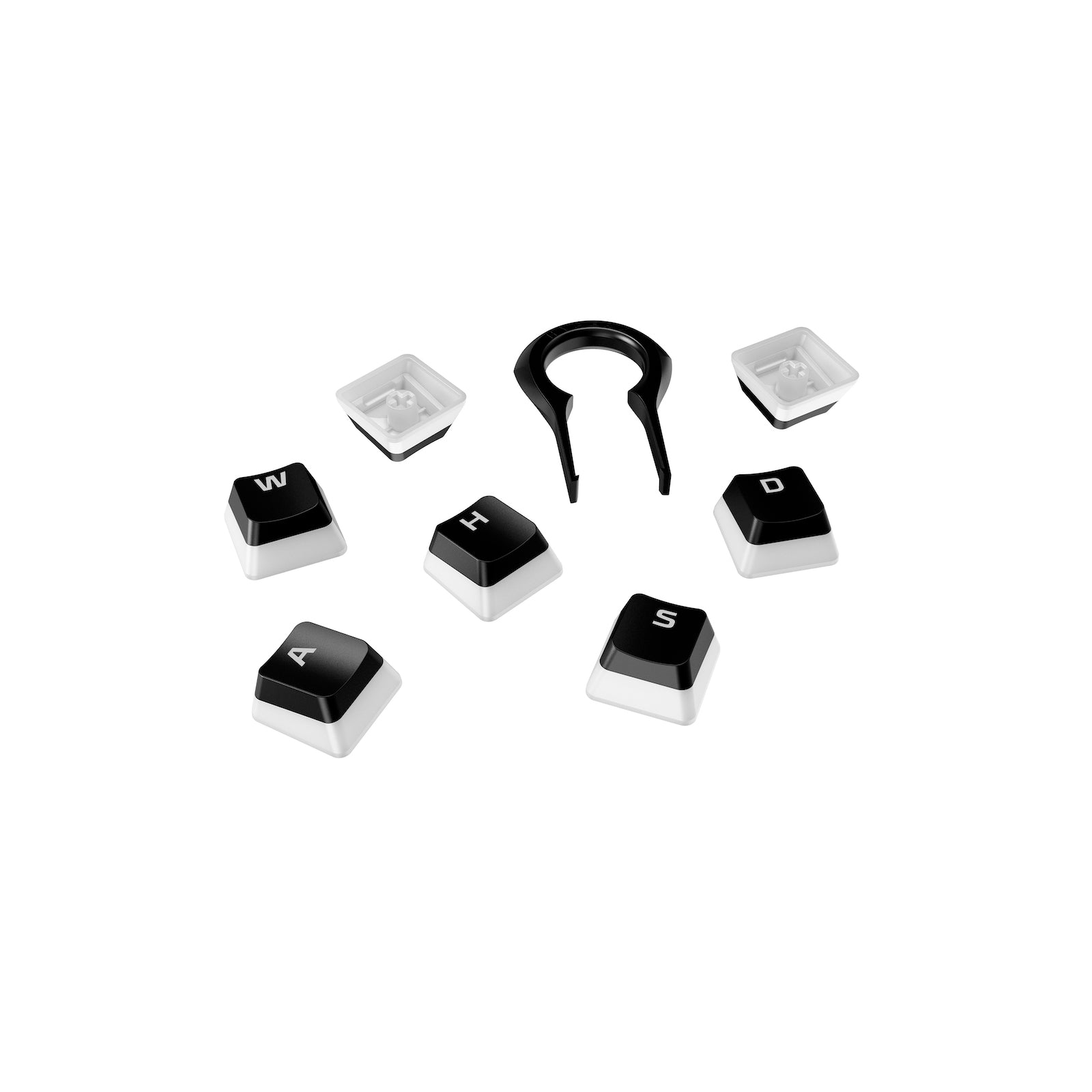 HyperX Pudding Keycaps - Full Key Set - ABS - Black (UK Layout) - 05