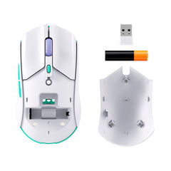 HyperX Pulsefire Haste 2 Core Wls - Gaming Mouse (Wht/Grn/Pur) - 08