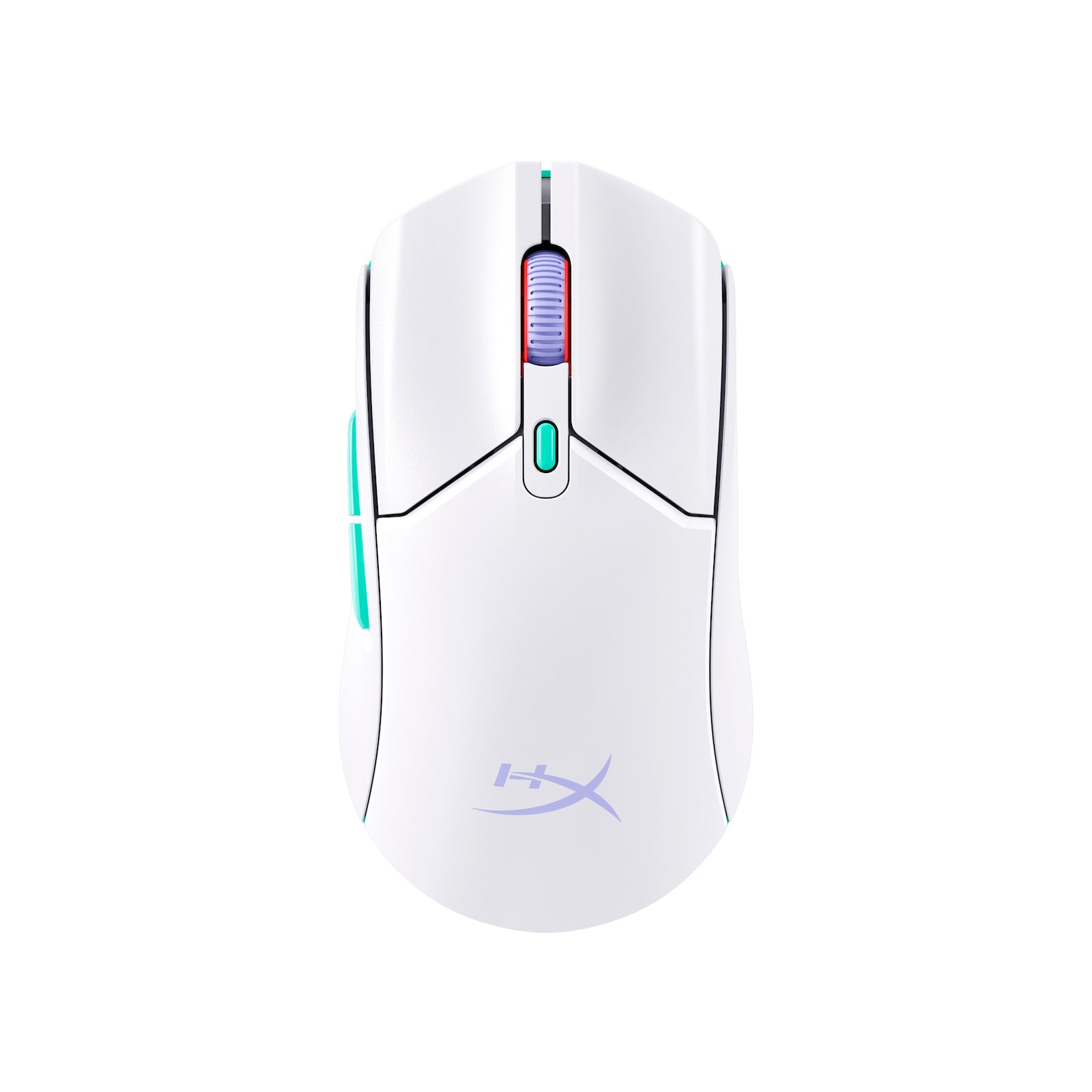 HyperX Pulsefire Haste 2 Core Wls - Gaming Mouse (Wht/Grn/Pur) - 01