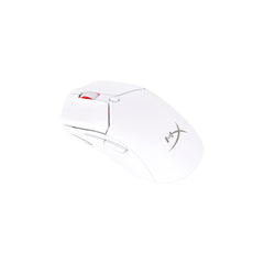 HyperX Pulsefire Haste 2 Mini Wireless White Gaming Mouse - angled view pointing to the left side