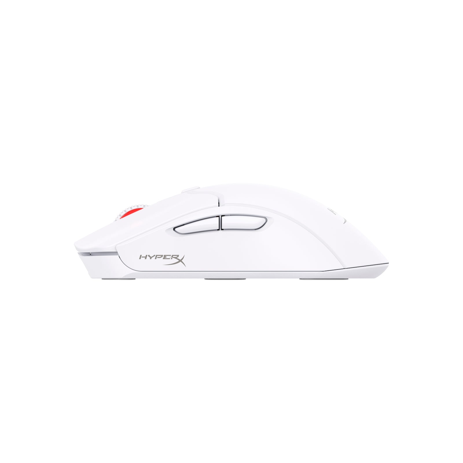 HyperX Pulsefire Haste 2 Wireless White Gaming Mouse -  left side view