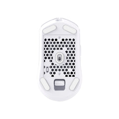 HyperX Pulsefire Haste 2 Wireless White Gaming Mouse -  view from the bottom side