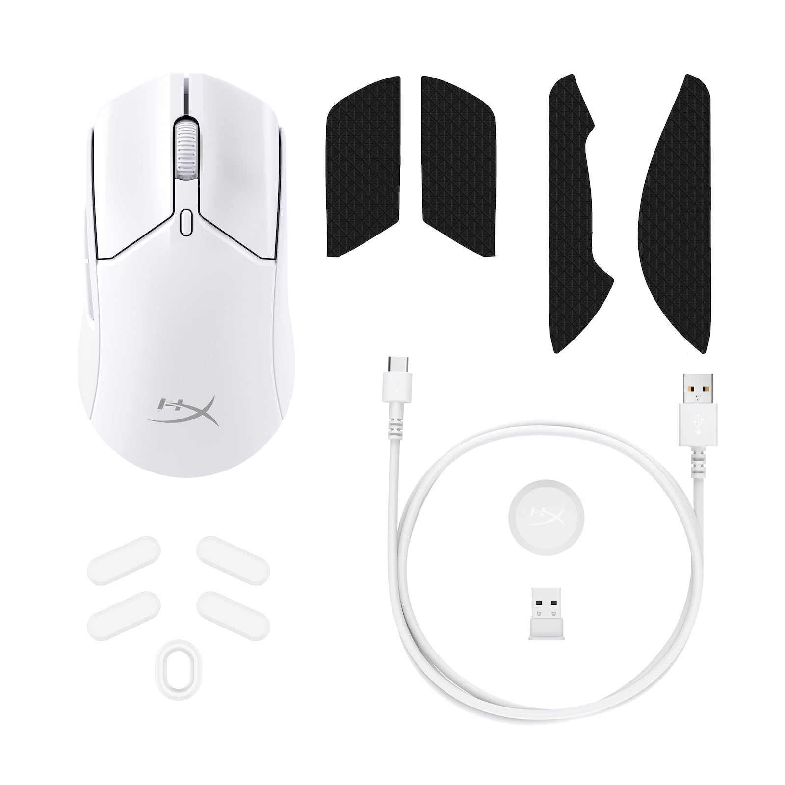 HyperX Pulsefire Haste 2 - Wireless Gaming Mouse (White) - 08