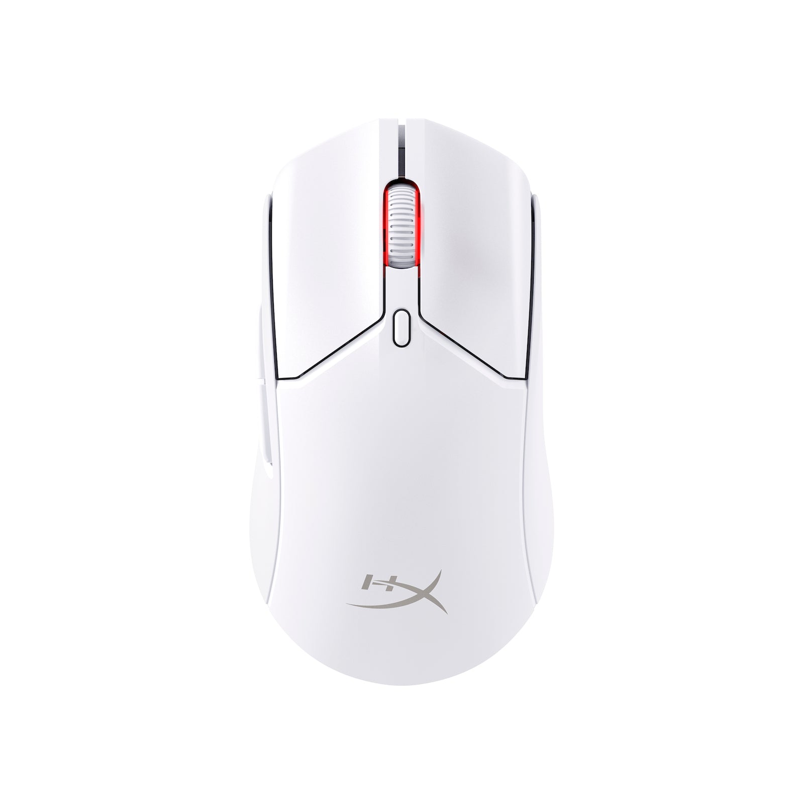 HyperX Pulsefire Haste 2 Wireless White Gaming Mouse -  View from above
