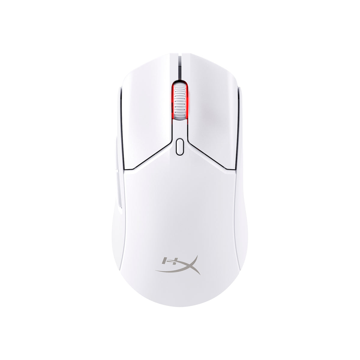 HyperX Pulsefire Haste 2 Wireless White Gaming Mouse -  View from above