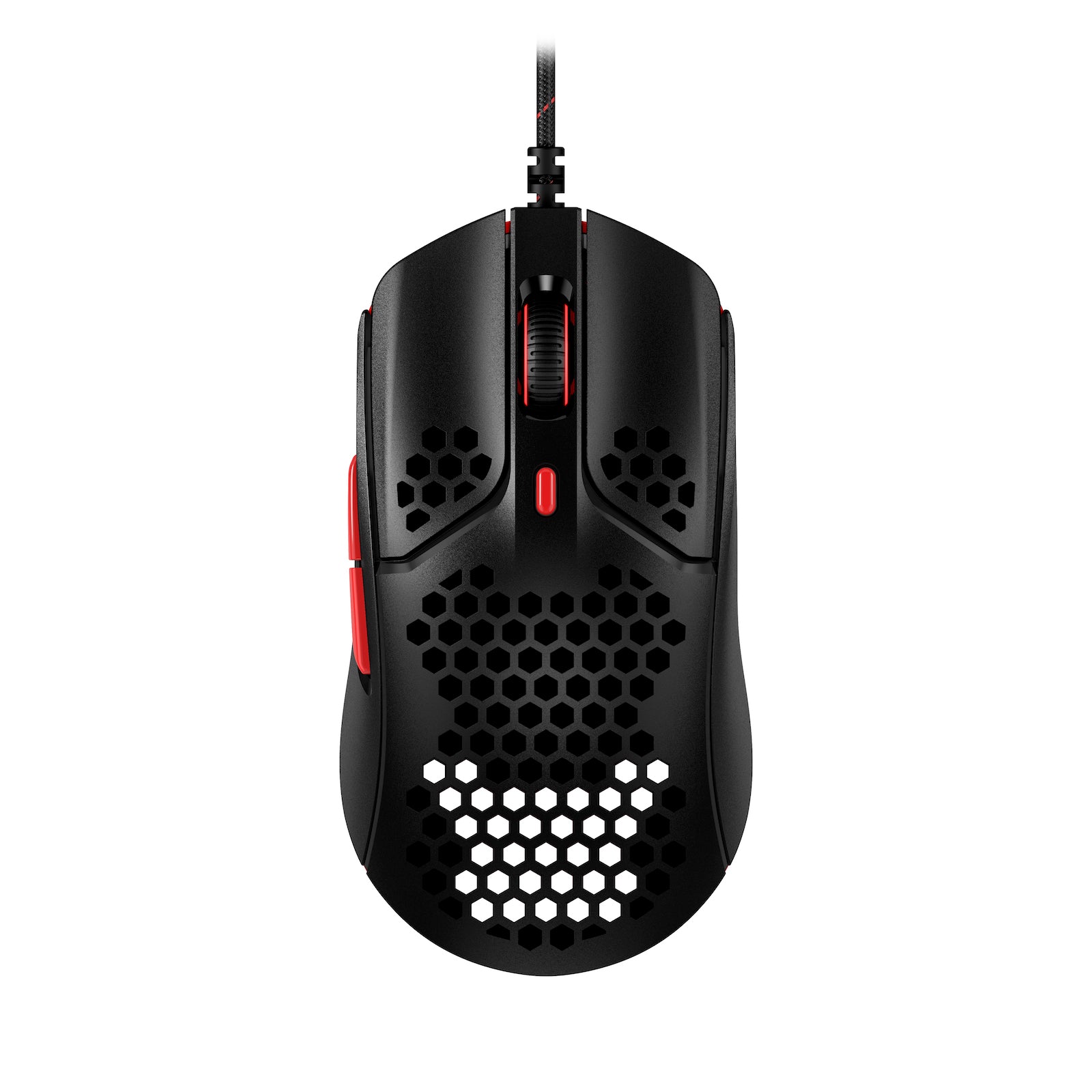 HyperX Pulsefire Haste Red-Black Gaming Mouse - view from above