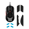 HyperX Pulsefire Haste Red-Black Gaming Mouse - view from above with accessories included