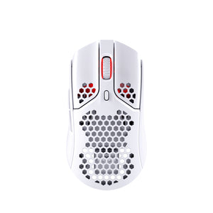 HyperX Pulsefire Haste Wireless White Gaming Mouse - view from above