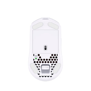 HyperX Pulsefire Haste White Wireless White Gaming Mouse - view from the bottom side