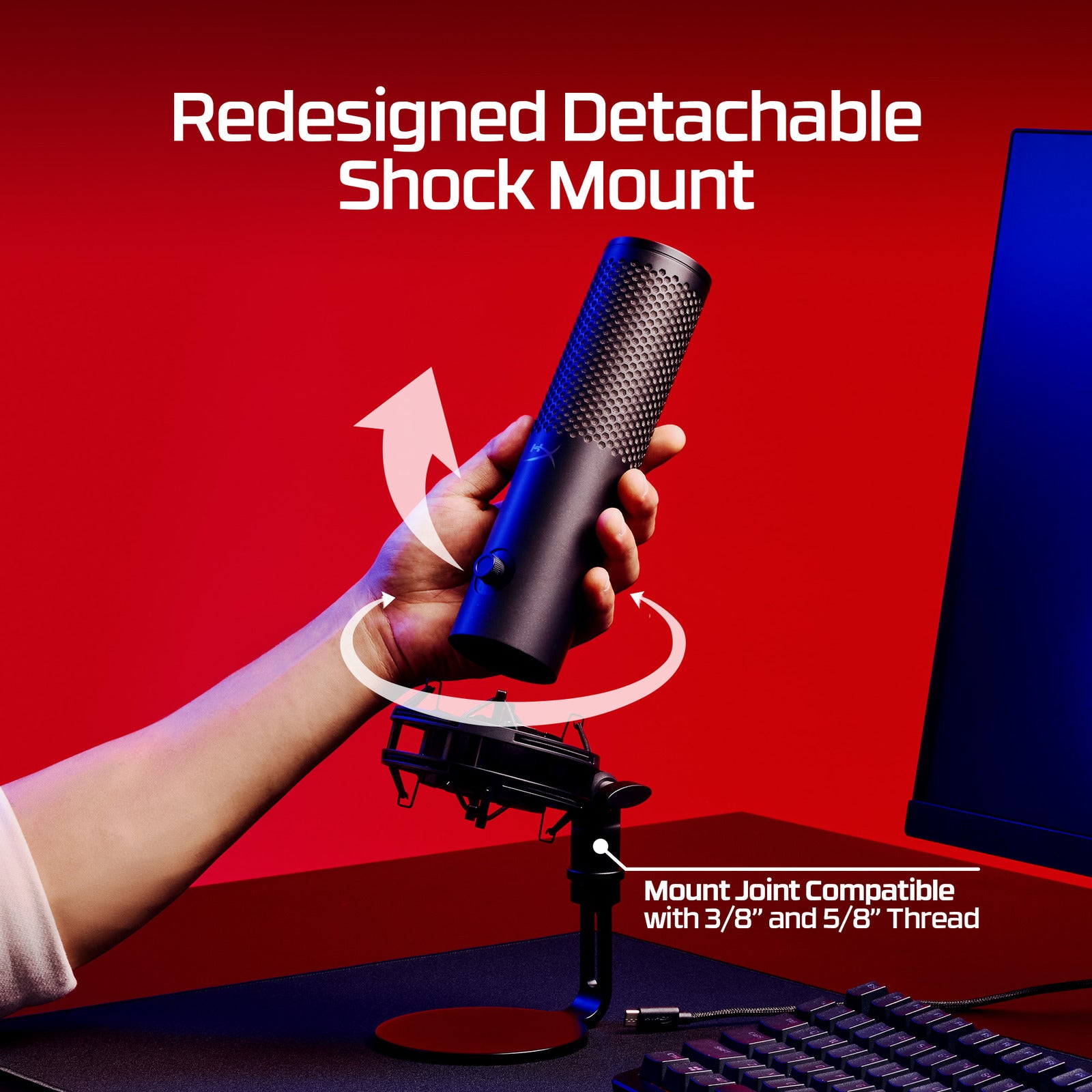 HyperX QuadCast 2 S - USB Microphone (Black) - 05
