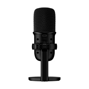 HyperX SoloCast Microphone Black showing the back side view featuring Cardioid polar pattern