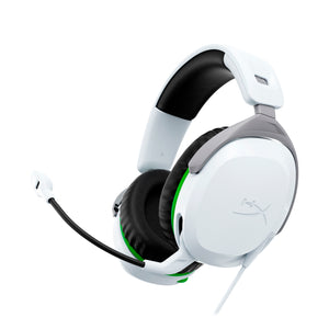 HyperX CloudX Stinger 2 White Gaming Headset for Xbox - main view pointing to the left side