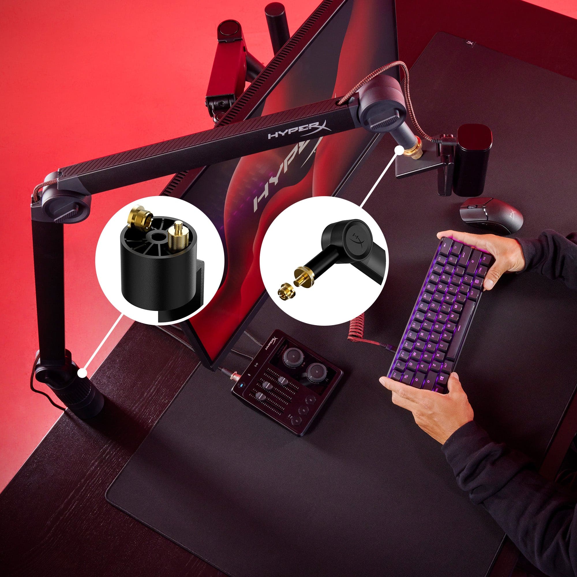 Caster - Microphone and Camera Arm
