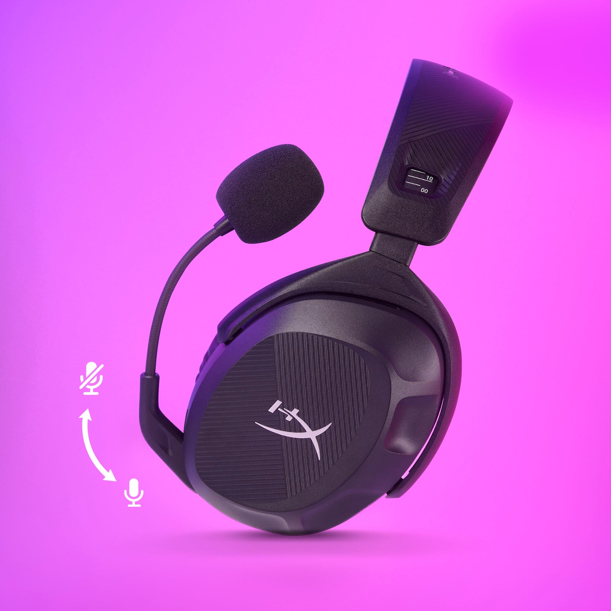 Swivel-to-Mute Noise-Cancelling Microphone