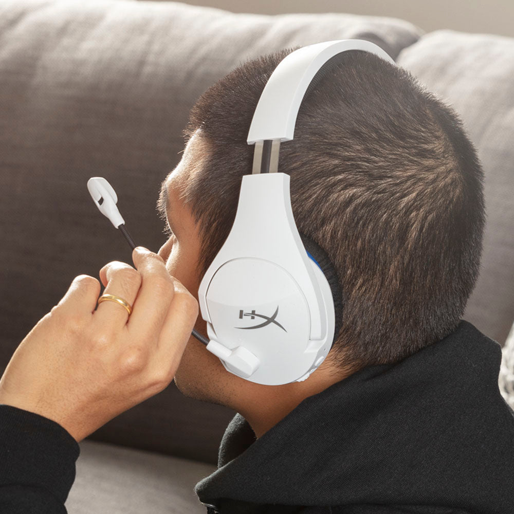 Swivel-to-mute noise-cancelling mic